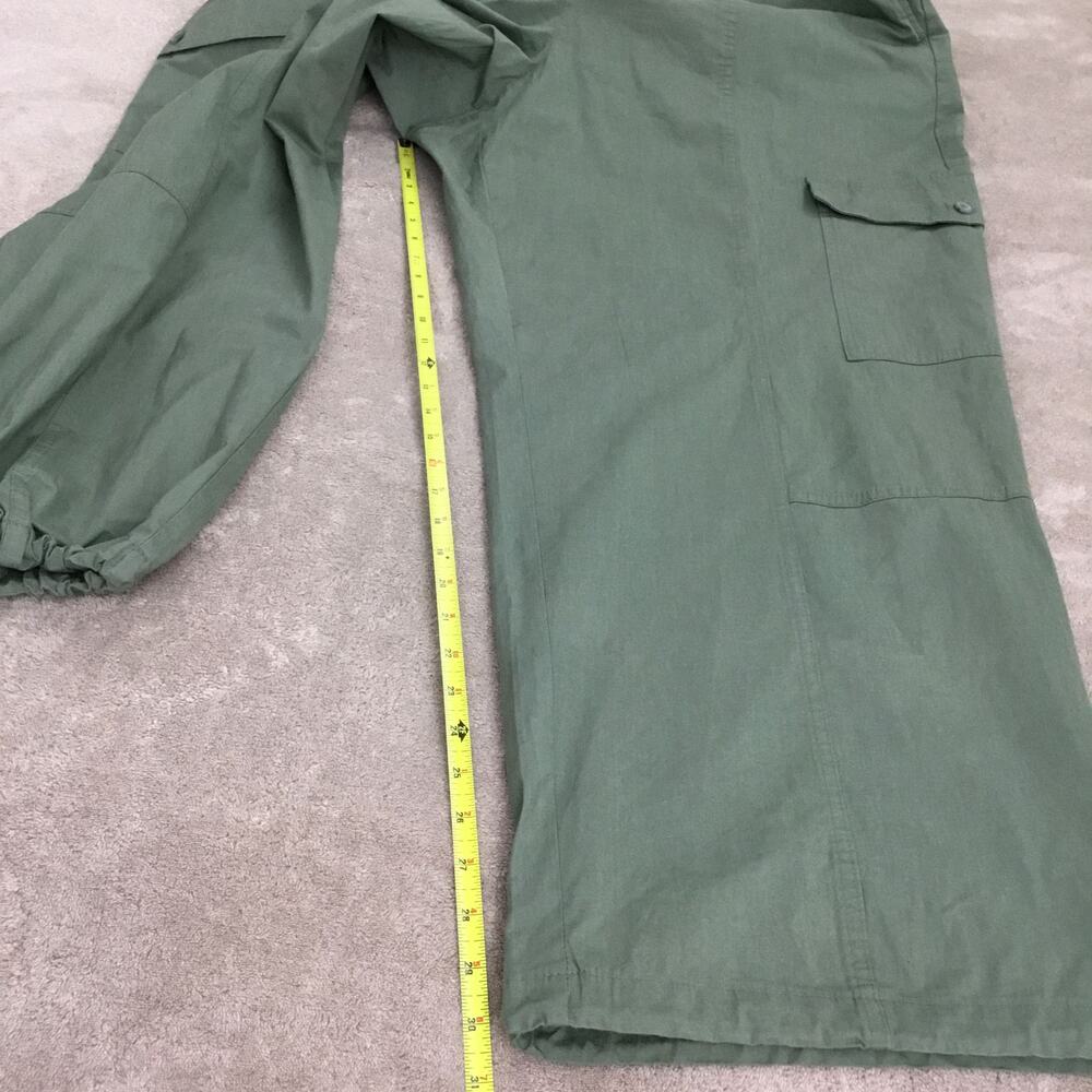AVA & VIV Cargo Jogger Pants Elastic Waist Outdoor Trousers Green Sz 2 XL - Picture 5 of 8